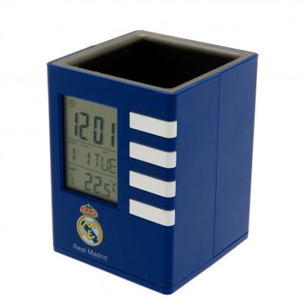 Часы-подставка для ручек Реал Мадрид
