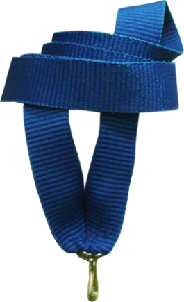 Лента для медалей и бейджей синяя 15 мм