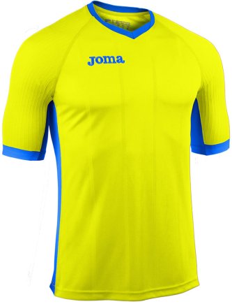 Футболка игровая Joma Emotion 100402.700 цвет: желто-синий