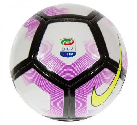 М'яч футбольний NIKE SERIEA NK PTCH SC2991-100 колір: білий/фіолетовий/червоний Розмір 4 (офіційна гарантія)