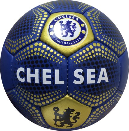 М'яч футбольний Chelsea синьо-золотий розмір 5