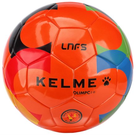 Мяч для футзала Kelme OLIMPO20 OFICIAL LNFS 17/18 90149 цвет: оранжевый (официальная гарантия) размер 4
