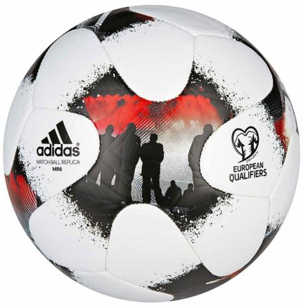 Мяч сувенирный Adidas EUROPEAN QUALIFIERS MINI AO4838 размер:1