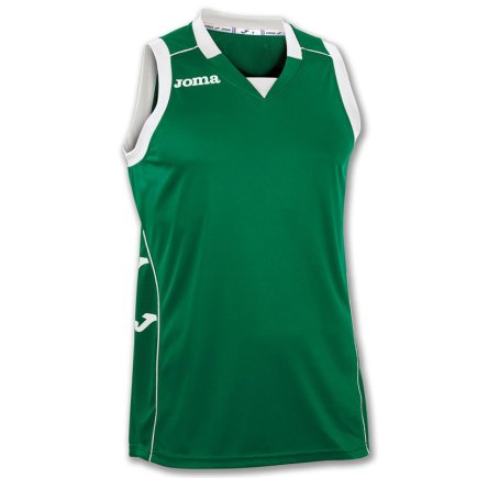 Баскетбольная футболка Joma Cancha II 100049.450 цвет: зеленый/белый