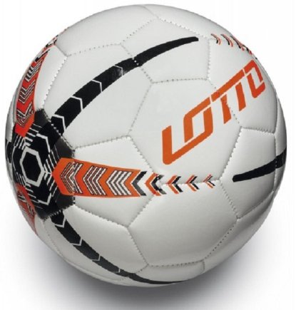 М'яч для футзалу Lotto BL FS500 III R8402 колір: білий/оранжевий (офіційна гарантія) розмір 4