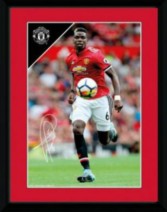 Постер Манчестер Юнайтед Manchester United F.C. Pogba (Погба) в рамке