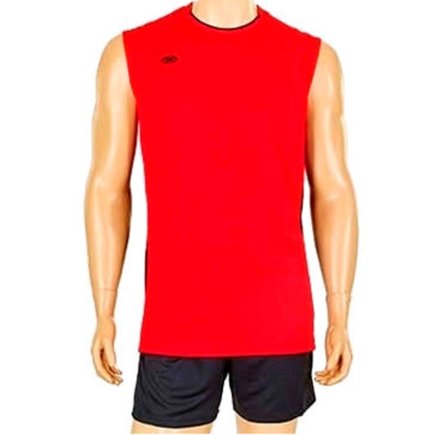Форма волейбольная мужская цвет: красный/чёрный