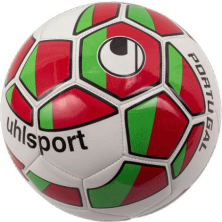 Мяч футбольный Uhlsport NATION BALL PORTUGAL 100161902 размер 5 цвет: салатовый/красный (официальная гарантия)