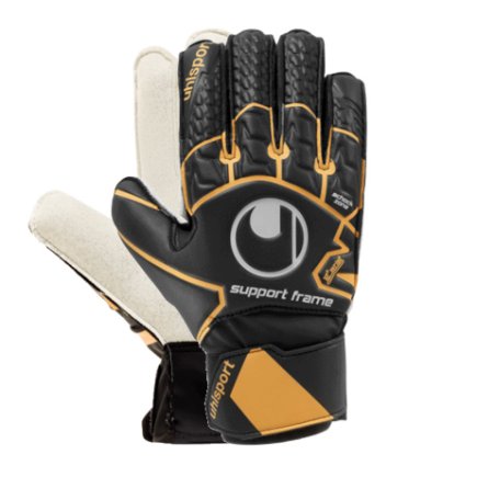 Воротарські рукавиці Uhlsport Soft Resist SF 101107701 колір: чорний/помаранчевий