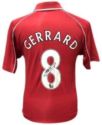 Футболка с автографом Ливерпуль Джеррард Liverpool F.C. Gerard