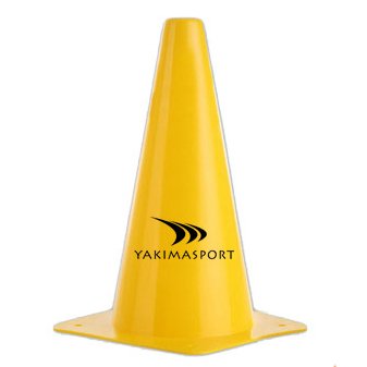 Конус тренировочный Yakimasport 100029 23 см цвет: желтый