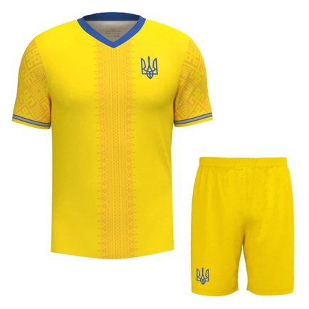 Новая Футбольная форма Украина игровая/повседневная с гербом 10220603 цвет: желтый