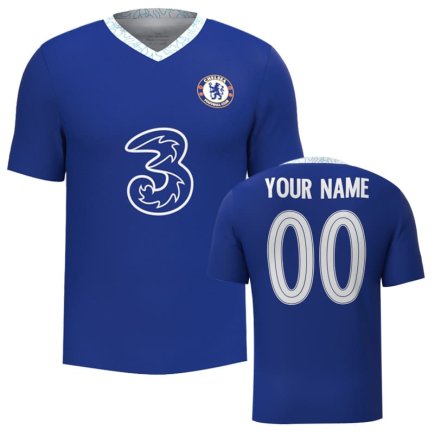Новая Футболка Chelsea (Челси) 2022-2023 игровая/повседневная 10225004 цвет: синий