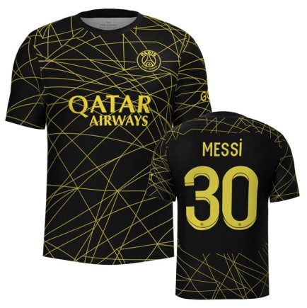 Новая Футболка ПСЖ Месси 30 (PSG Messi 30) 2022-2023 игровая/повседневная 10226401 цвет: черный