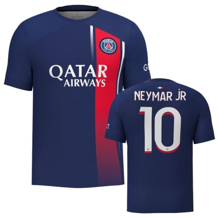Новая Футболка ПСЖ Неймар 10 (PSG Neymar Jr 10) 2023-2024 игровая/повседневная 11225412 цвет: темно-синий