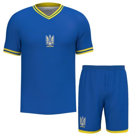 Нова Футбольна форма Україна з гербом 2023-2024 ігрова/повсякденна 11229104 колiр: синій