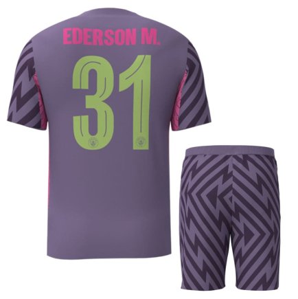 Новая Вратарская футбольная форма Манчестер Сити Эдерсон 31 (Manchester City Ederson 31) 2023-2024 игровая/повседневная 14221108 цвет: фиолетовый