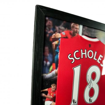 Футболка с автографом Манчестер Юнайтед Скоулз Manchester United F.C. Scholes