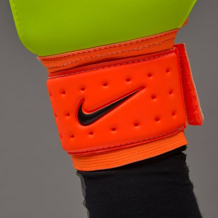 Вратарские перчатки NIKE GK SPYNE PRO FA16 GS0328-810 цвет: салатовый/оранжевый/черный
