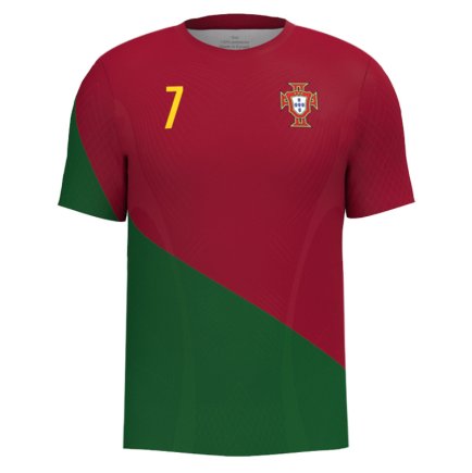 Новая Футбольная форма сборная Португалии Рональдо 7 Чемпионат Мира 2022 (Ronaldo 7 Portugal World Cup 2022) игровая/повседневная 11223800 цвет: микс