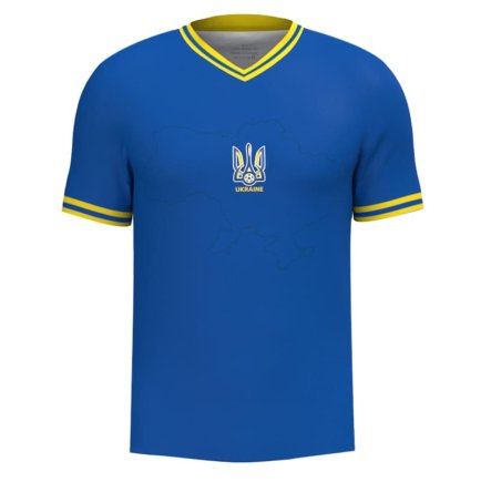 Новая Футбольная форма Украина с гербом 2023-2024 игровая/повседневная 11229104 цвет: синий
