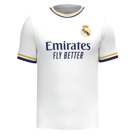 Новая Футболка Реал Мадрид Мбаппе 10 (Real Madrid Mbappe 10) 2023-2024 игровая/повседневная 14227010 цвет: белый