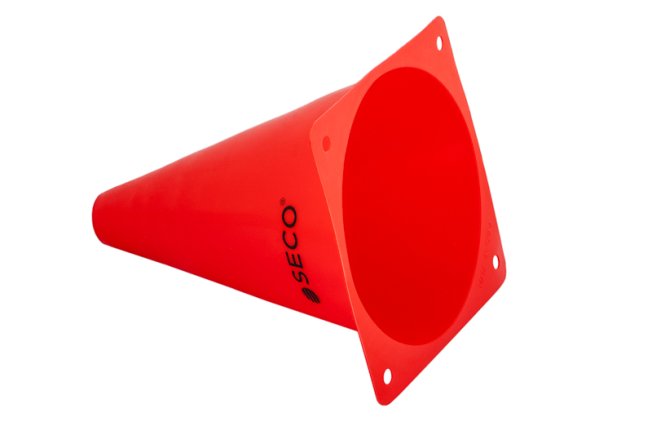 Конус тренировочный SECO 18 см цвет: красный