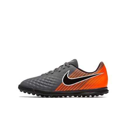 Сороконожки (сороконожки) детские Nike Jr. Magista ObraX II Club TF AH7317-080 цвет: серый, оранжевый (официальная гарантия)