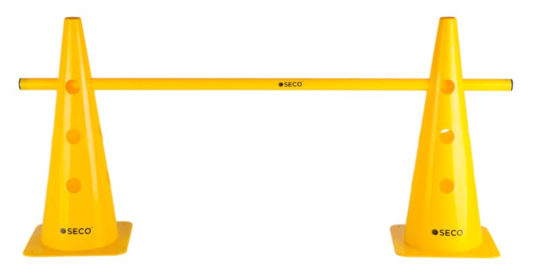 Конус тренировочный SECO с отверстиями 48 см цвет: желтый
