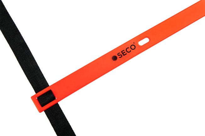Драбина координаційна тренувальна бігова SECO 12 сходинок 6 м колір: помаранчевий