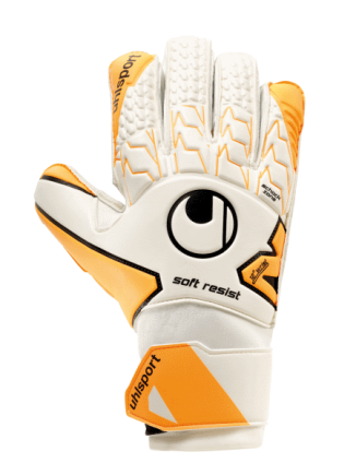Вратарские перчатки Uhlsport Soft Resist 101107801 цвет: оранжевый/белый