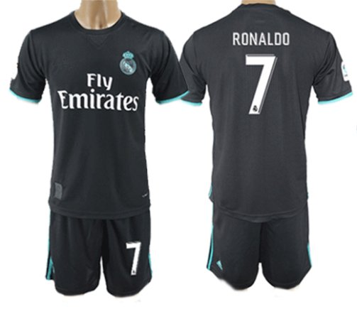 Футбольна форма дитяча Реал Мадрид (Real Madrid) Ronaldo №7 колір: чорний