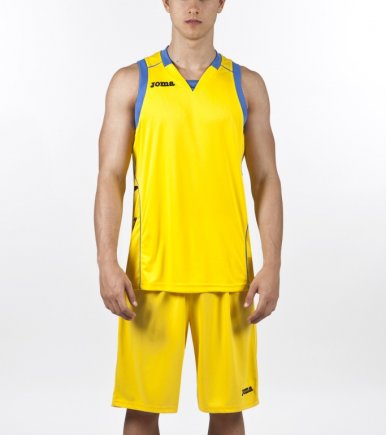 Баскетбольная футболка Joma Cancha II 100049.900 цвет: желтый/голубой