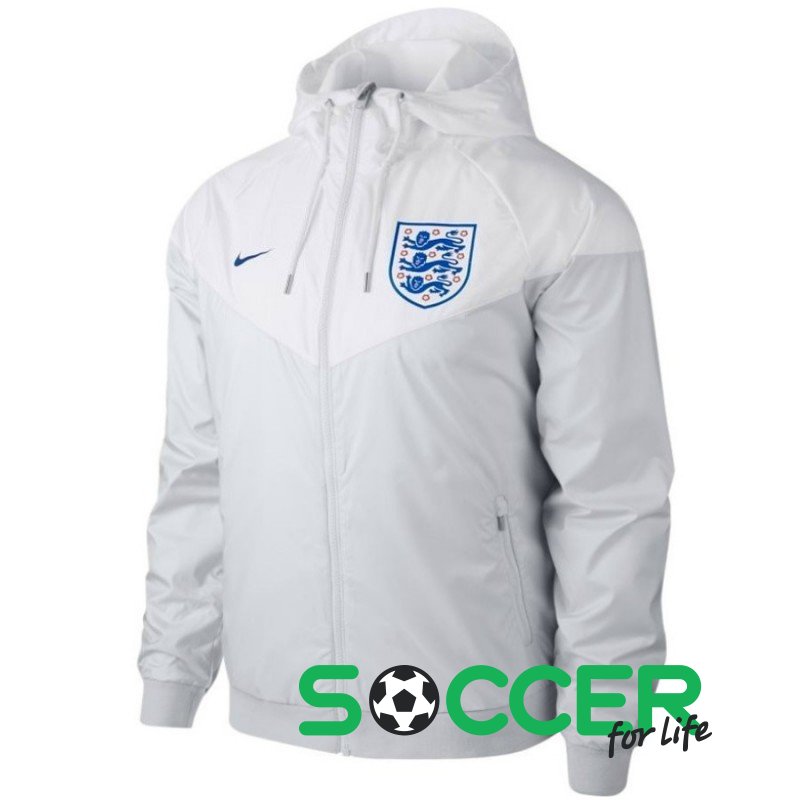 Ветровка Nike England Windrunner Men's Jacket 891332-043 цвет: серый/белый  44958 купить в SOCCER-SHOP - Футбольный интернет-магазин