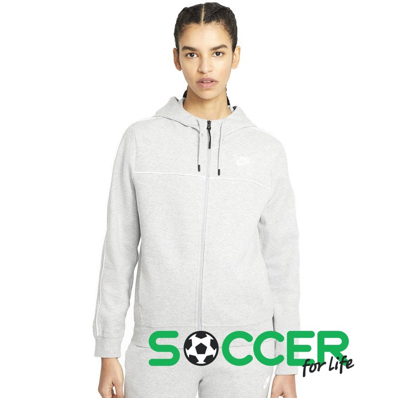 Толстовка Nike W NSW MLNM ESSNTL FLC FZ HDY CZ8338-063 жіноча 63628 купить  в SOCCER-SHOP - Футбольный интернет-магазин