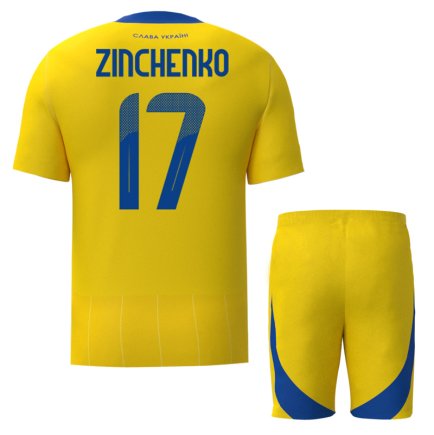 Новая Футбольная форма Украина Зинченко 17 (Zinchenko 17 Ukraine) 2024-2025 игровая/повседневная 15224903 цвет: желтый