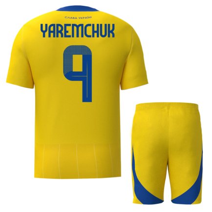 Новая Футбольная форма Украина Яремчук 9 (Yaremchuk 9 Ukraine) 2024-2025 игровая/повседневная 15225303 цвет: желтый