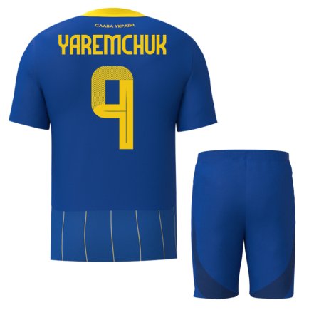 Новая Футбольная форма Украина Яремчук 9 (Yaremchuk 9 Ukraine) 2024-2025 игровая/повседневная 15226104 цвет: синий