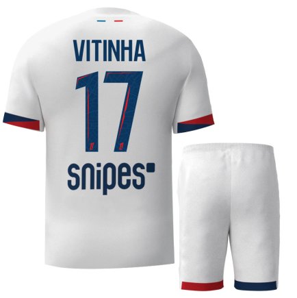Футбольная форма ПСЖ Витинья 17 (PSG Vitinha 17) 2024-2025 игровая/повседневная 15227510 цвет: белый