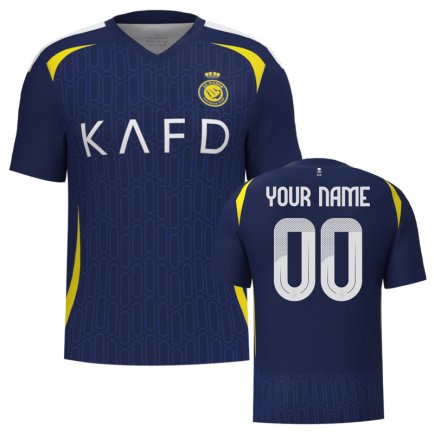 Футболка Аль-Наср (Al Nassr) 2024-2025 ігрова/повсякденна 15228812 колiр: темно-синій