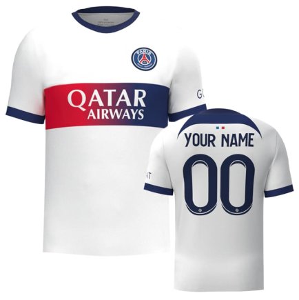 Футболка PSG (ПСЖ) 2023-2024 ігрова/повсякденна 12221710 колiр: білий Футболка PSG (ПСЖ) 2023-2024 ігрова/повсякденна 12221710 колiр: білий