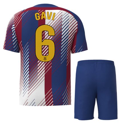 Футбольная форма Барселона Гави 6 (Barcelona Gavi 6) 2023-2024 игровая/повседневная 12223012 цвет: темно-синий