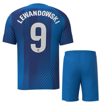Футбольная форма Барселона Левандовски 9 (Barcelona Lewandowski 9) 2023-2024 игровая/повседневная 12227804 цвет: синий