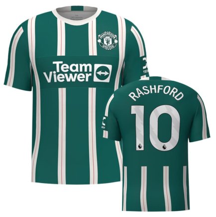 Футболка Манчестер Юнайтед Рашфорд 10 (Manchester United Rashford 10) 2023-2024 игровая/повседневная 13221607 цвет: зеленый