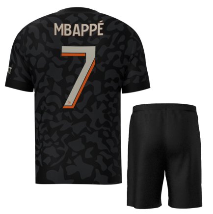 Футбольная форма ПСЖ Мбаппе 7 (PSG Mbappe 7) 2023-2024 игровая/повседневная 13229401 цвет: черный