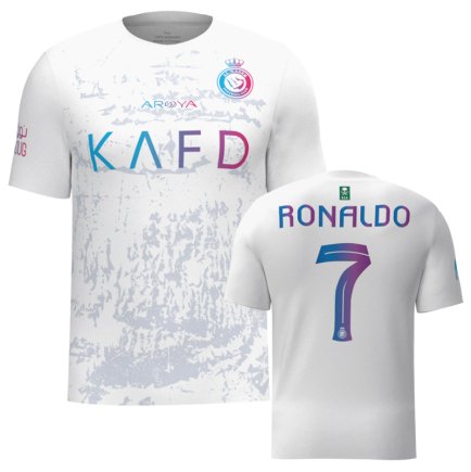 Футболка Аль-Наср Роналдо 7 (Al Nassr Ronaldo 7) 2023-2024 ігрова/повсякденна 14223910 колiр: білий
