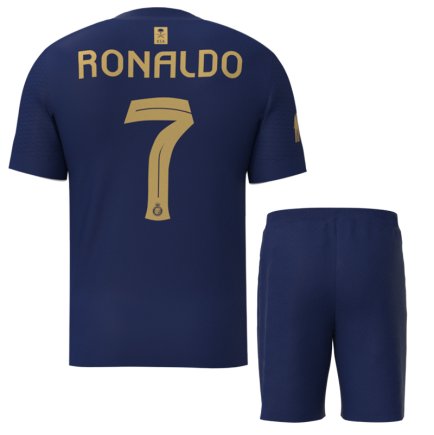 Футбольная форма Аль-Наср Роналдо (Al Nassr Ronaldo) 2023-2024 игровая/повседневная 14224312 цвет: темно-синий