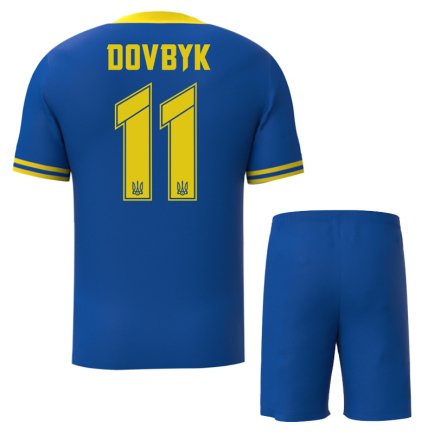 Футбольная форма Украина Довбик 11 (Dovbyk 11 Ukraine) 2023-2024 игровая/повседневная 14224804 цвет: синий