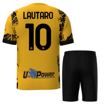 Футбольная форма Интер Милан Лаутаро 10 (Inter Milan Lautaro 10) 2024-2025 игровая/повседневная 15234403 цвет: желтый