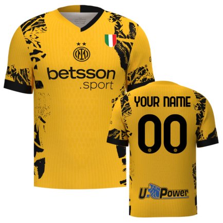 Футболка Inter Milan (Интер) 2024-2025 игровая/повседневная 15233903 цвет: желтый